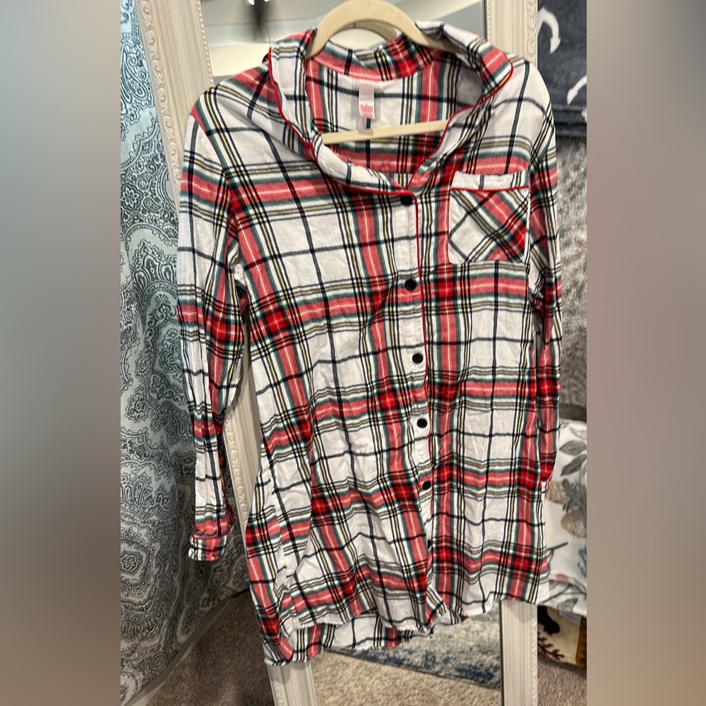 plaid night gown
